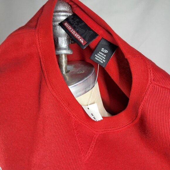 NWT's VTG Quiksilver Men's Small Red Long Sleeve Shirt Pull Over 90’s Skateboard - Picture 11 of 12